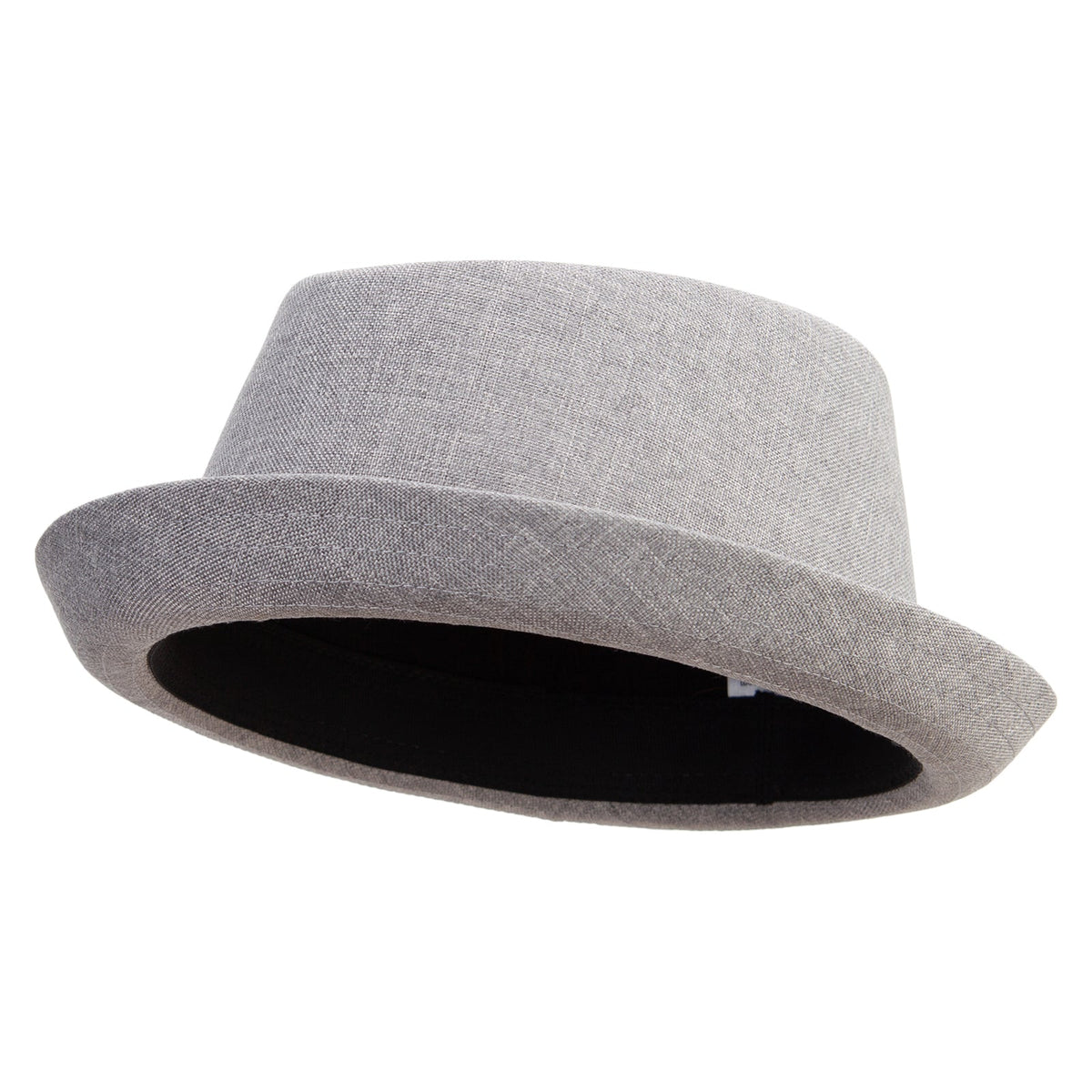 Big Size Polyester Linen Mixed Porkpie Upbrim Fedora - Che Cose Belle