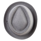 Big Size Polyester Linen Mixed Porkpie Upbrim Fedora - Che Cose Belle