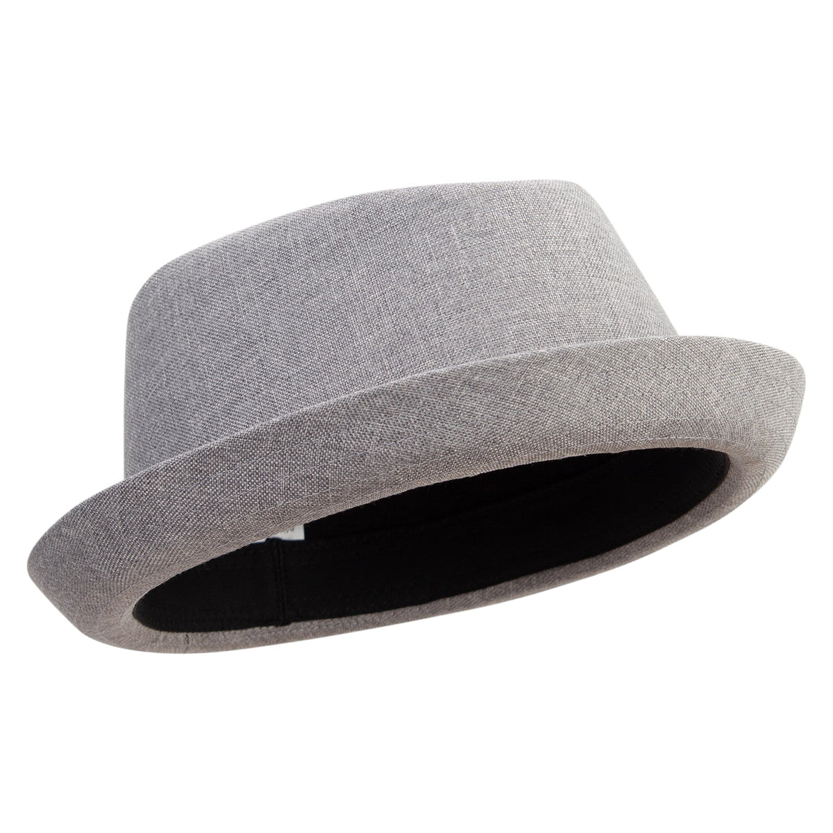 Big Size Polyester Linen Mixed Porkpie Upbrim Fedora - Che Cose Belle