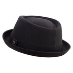 Big Size Polyester Linen Mixed Porkpie Upbrim Fedora - Che Cose Belle