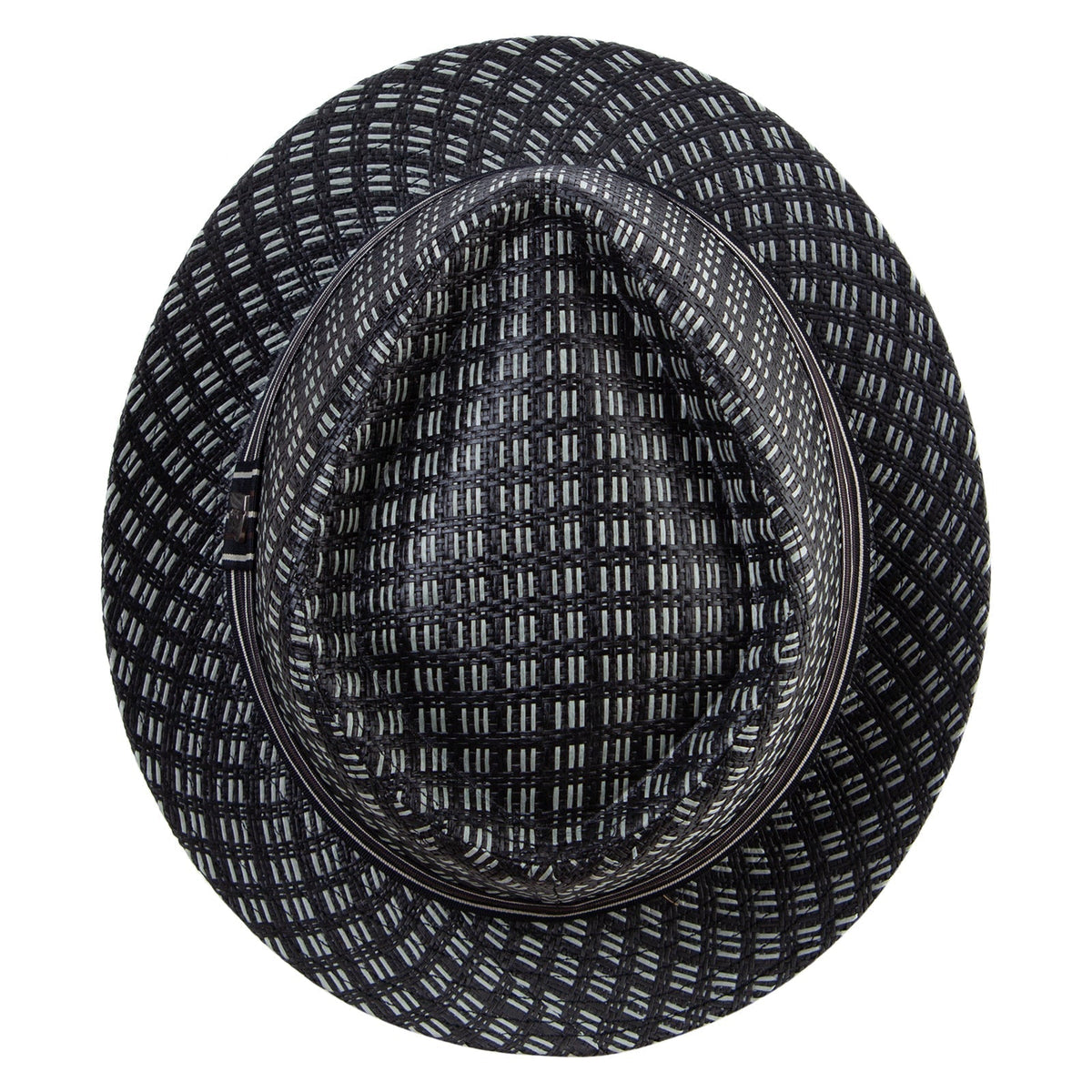 Big Size Wove Paper Straw Wide Brim Porkpie Upbrim Fedora - Che Cose Belle
