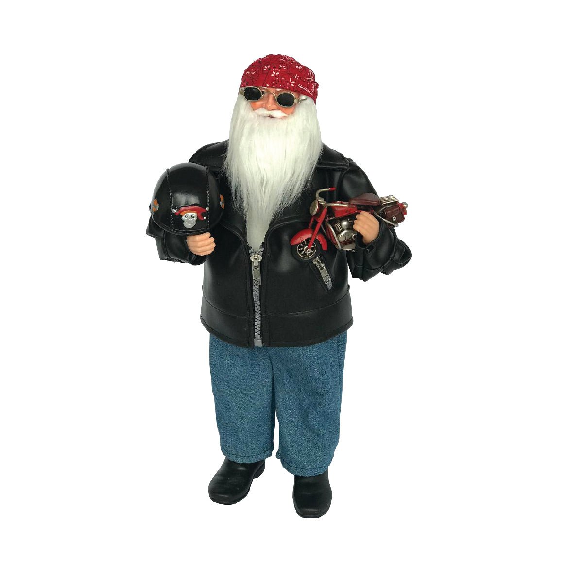 Biker Santa Claus Figurine - Che Cose Belle