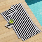 Oversized Striped Border Cabana Beach Towel - Santa Cruz