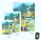 Billings Lawn 2, Watercolor, Hudson River Scene - Che Cose Belle