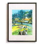 Billings Lawn 2, Watercolor, Hudson River Scene - Che Cose Belle