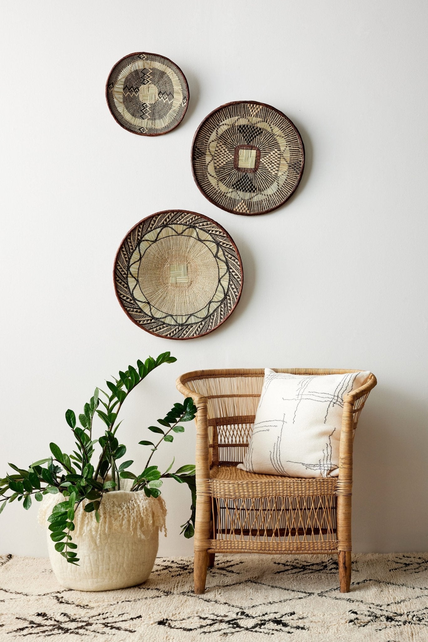 Binga Lace Patterned Basket - Che Cose Belle