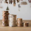 Birch Wood Candle Holder Tea Light Holder in Various Sizes - Che Cose Belle