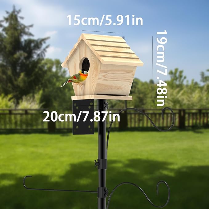 Bird Houses for Outside,Wooden Birdhouse Finch Cardinals Hanging, Birdhouse Nesting Box for Wild Bird Viewing,Funny Patio and Outdoor Yard Decoration (House) - Che Cose Belle