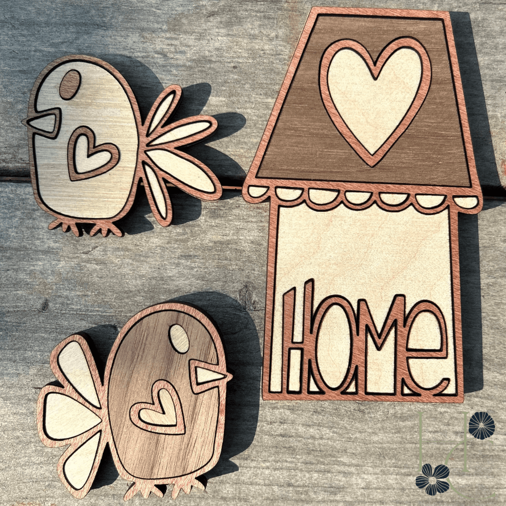 Birdhouse Wood Magnet Set - Che Cose Belle