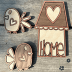 Birdhouse Wood Magnet Set - Che Cose Belle