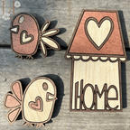 Birdhouse Wood Magnet Set - Che Cose Belle