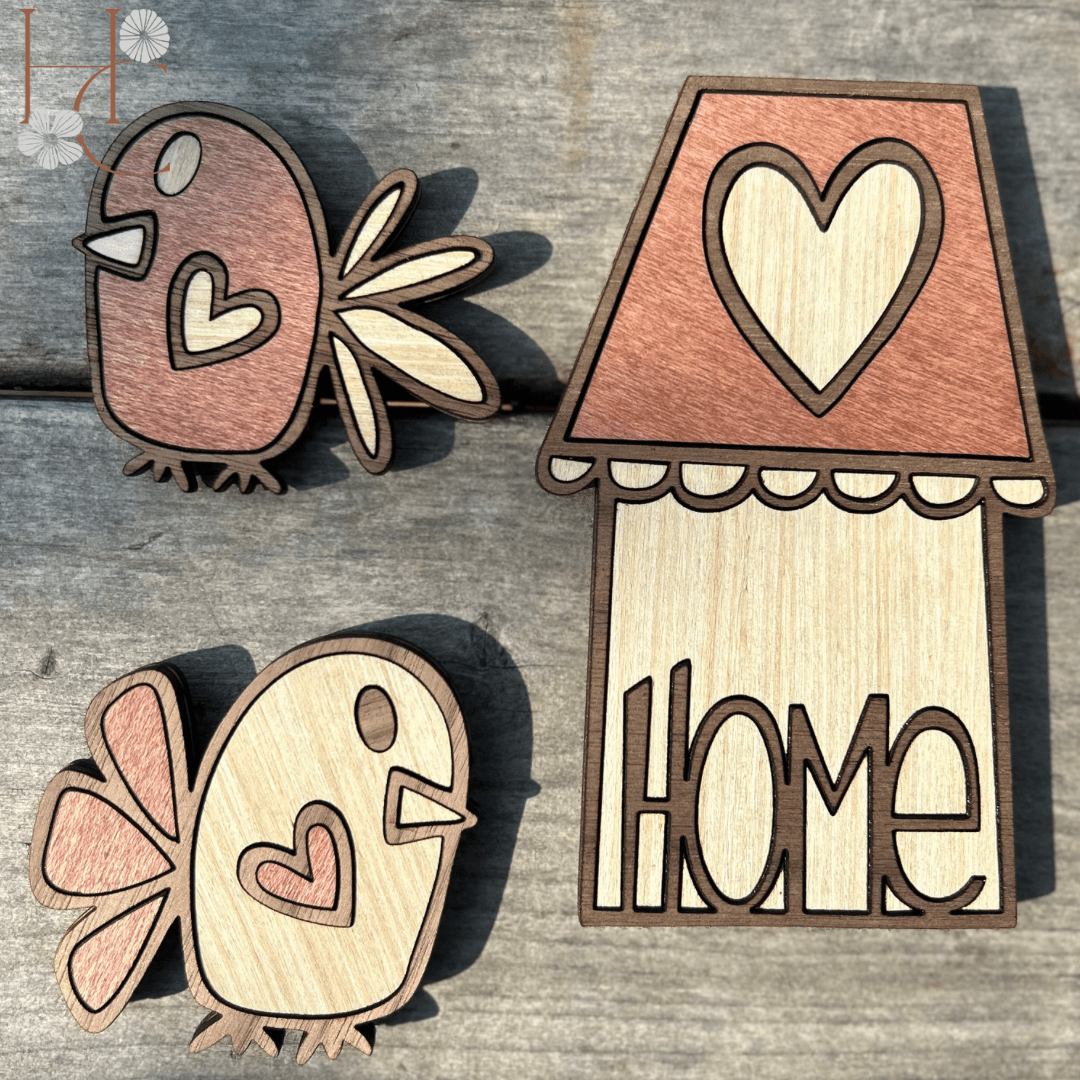 Birdhouse Wood Magnet Set - Che Cose Belle