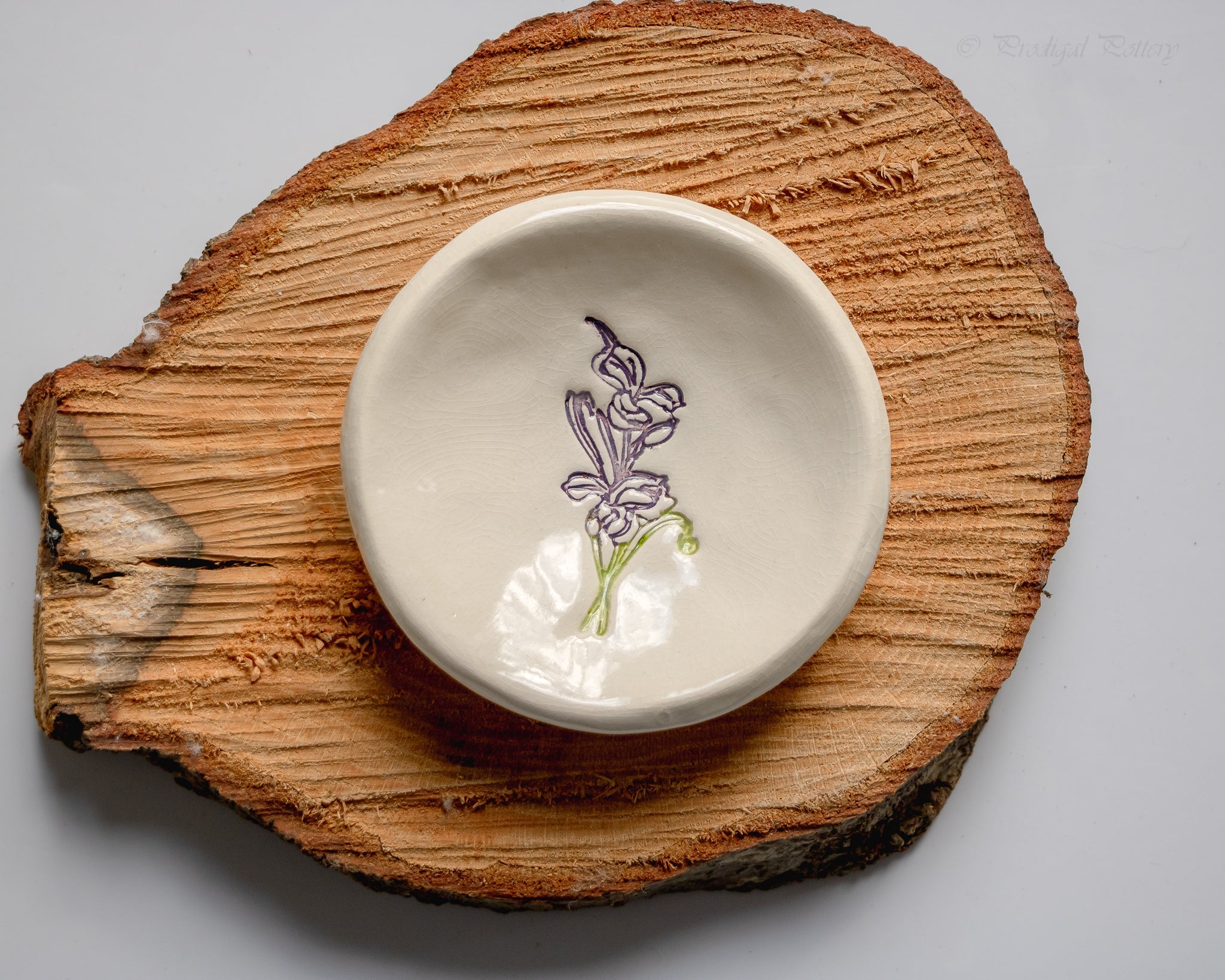 Birth Flower Ring Dish - Che Cose Belle