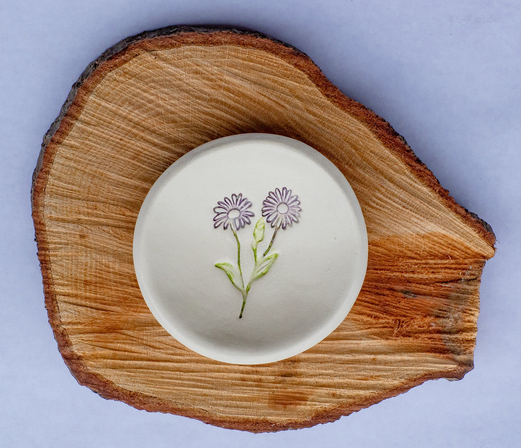 Birth Flower Ring Dish - Che Cose Belle