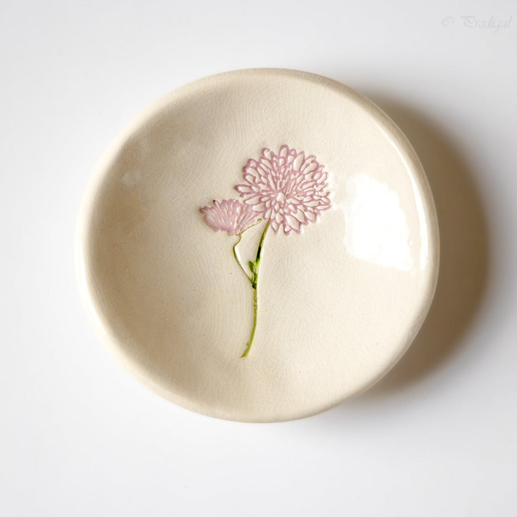 Birth Flower Ring Dish - Che Cose Belle