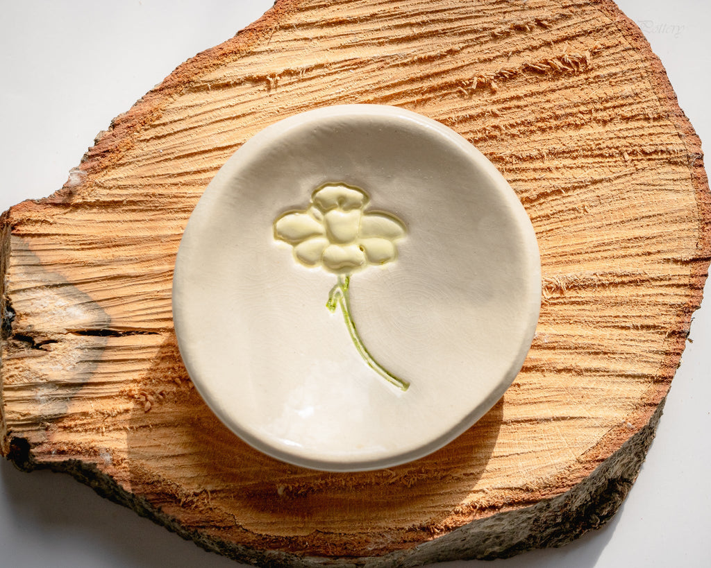 Birth Flower Ring Dish - Che Cose Belle