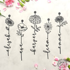 Birth Month Flowers - 3 pack - Family Name Sign Mother's Day Gift - Che Cose Belle