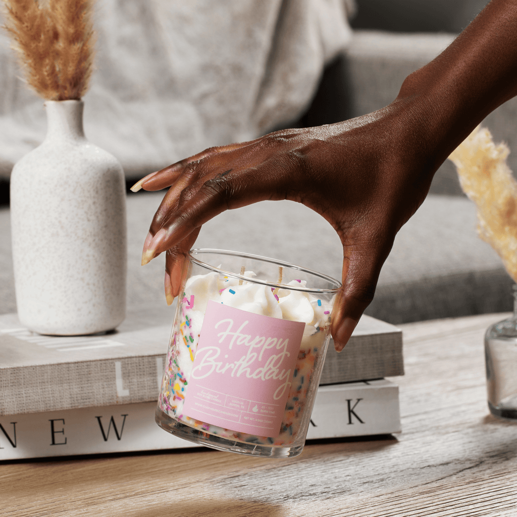 Birthday Cake Container Candle - Che Cose Belle