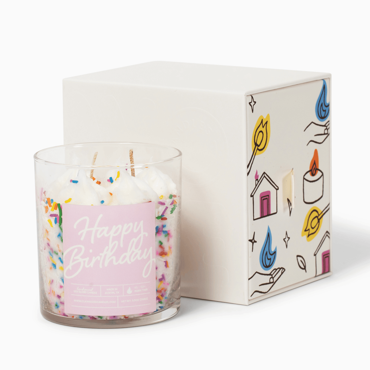 Birthday Cake Container Candle - Che Cose Belle