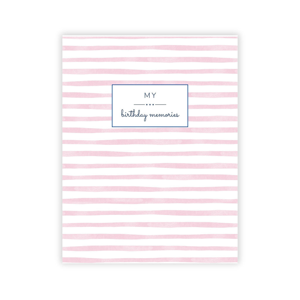 Birthday Memory Book - Blush Stripes - Che Cose Belle