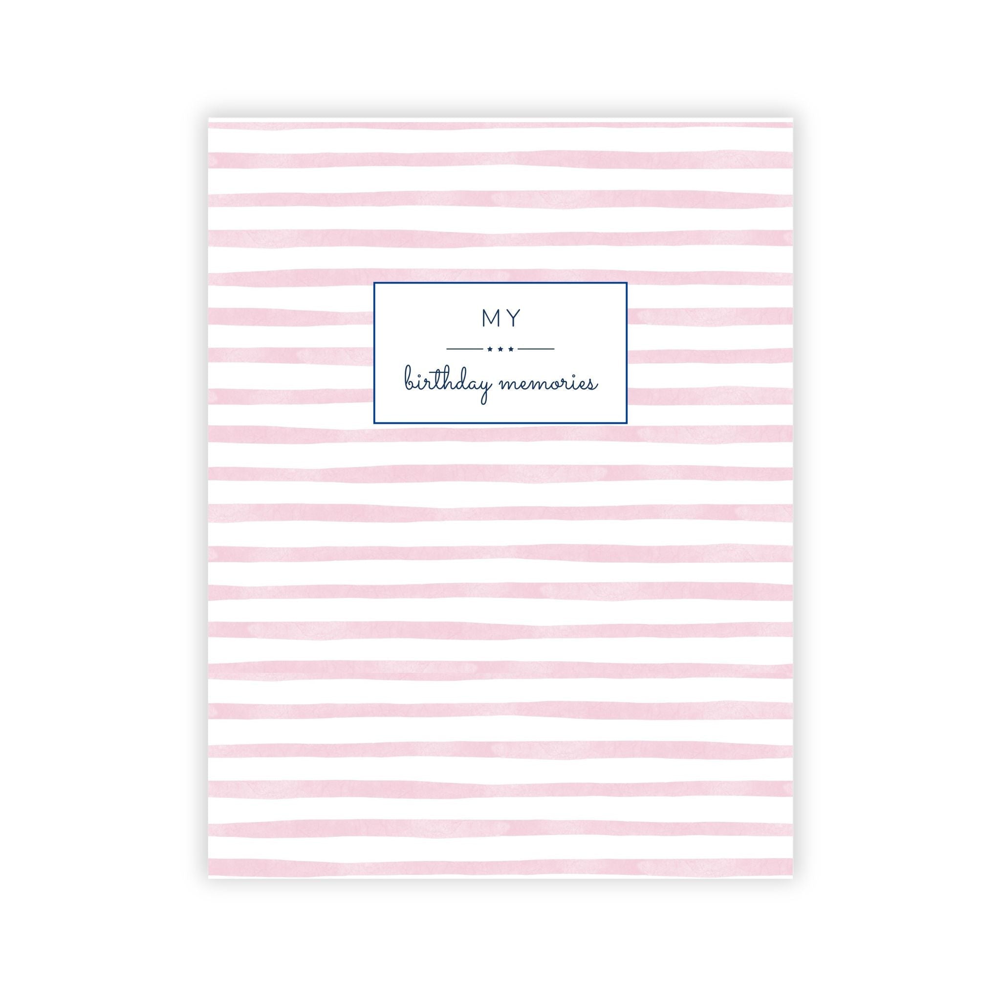 Birthday Memory Book - Blush Stripes - Che Cose Belle