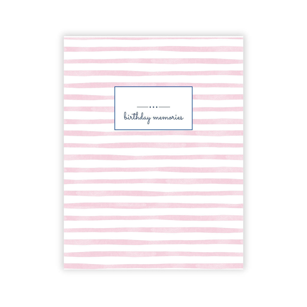 Birthday Memory Book - Blush Stripes - Che Cose Belle