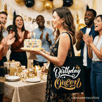 Birthday Queen Tote Bag, Glam Party Tote Bag for Stylish Women - Che Cose Belle