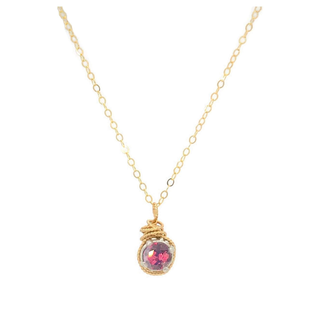 Birthstone Color Necklace - Che Cose Belle