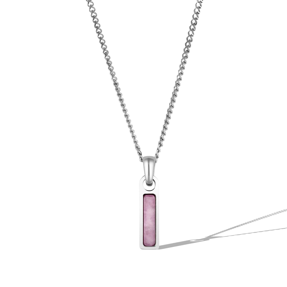 Birthstone Tag Necklace - Silver - Che Cose Belle