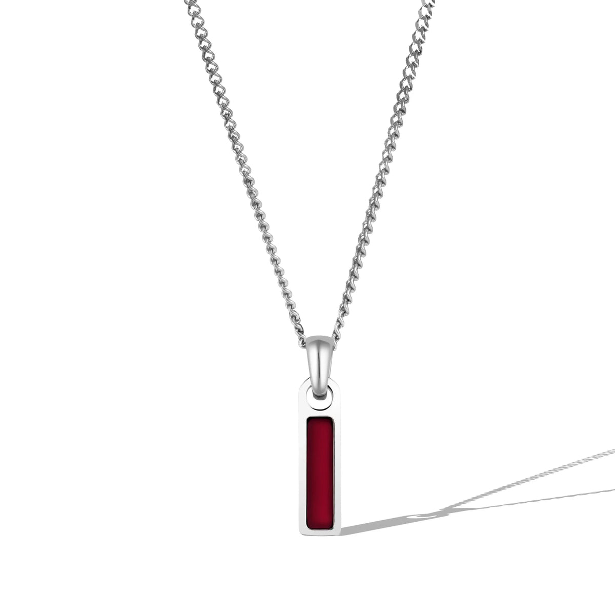Birthstone Tag Necklace - Silver - Che Cose Belle