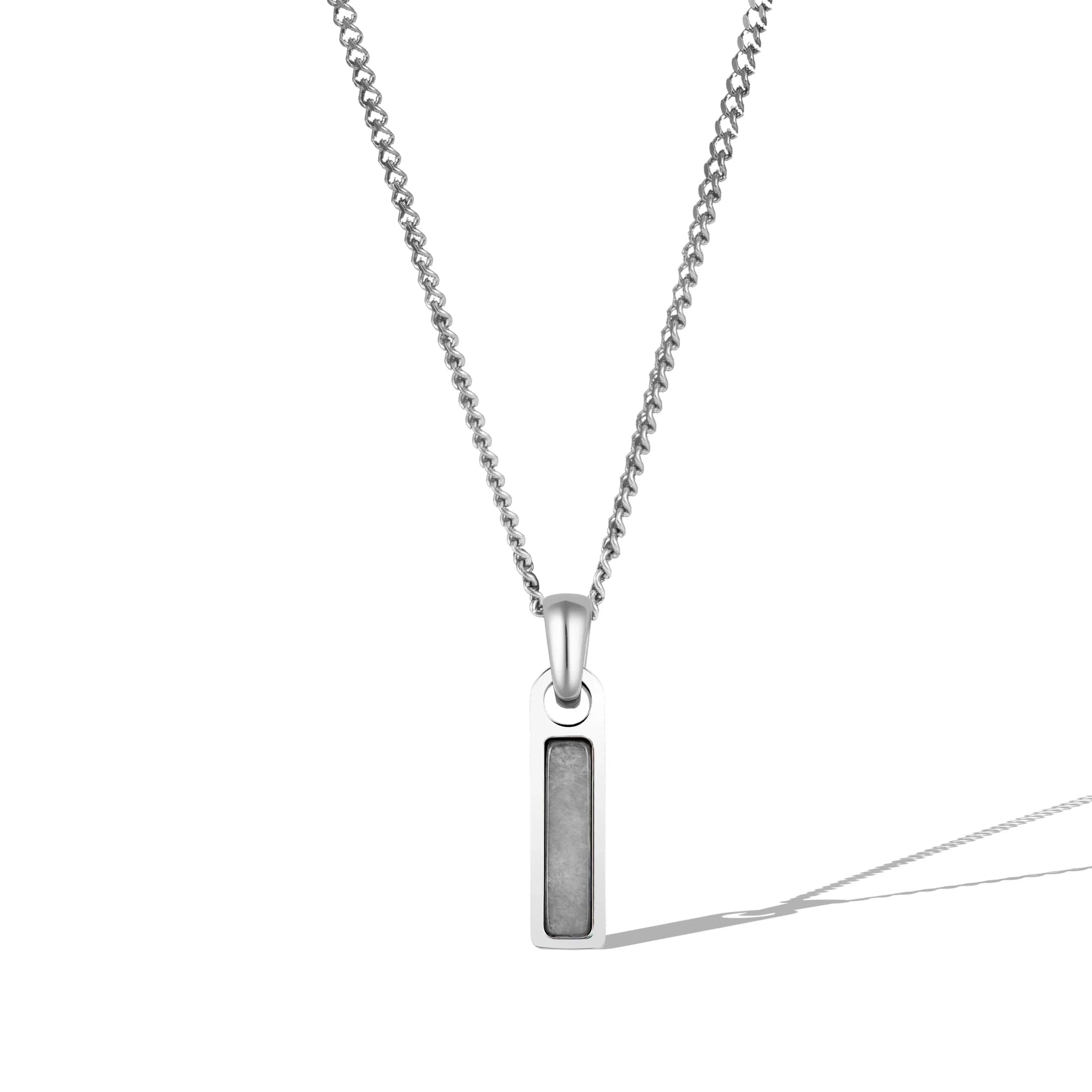 Birthstone Tag Necklace - Silver - Che Cose Belle