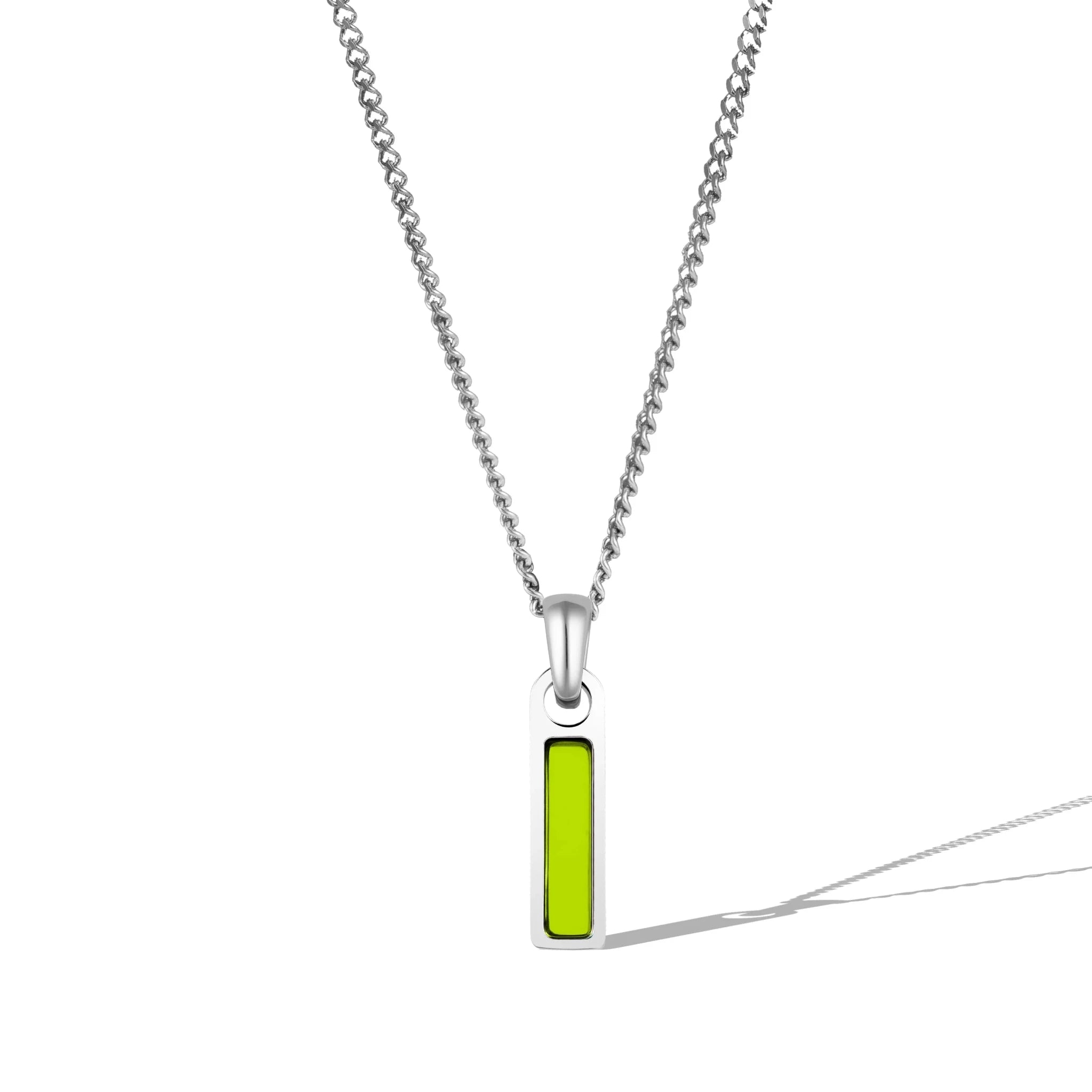 Birthstone Tag Necklace - Silver - Che Cose Belle