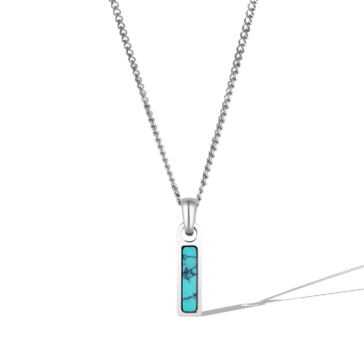 Birthstone Tag Necklace - Silver - Che Cose Belle