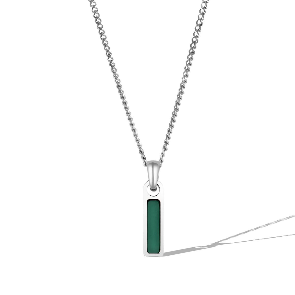 Birthstone Tag Necklace - Silver - Che Cose Belle
