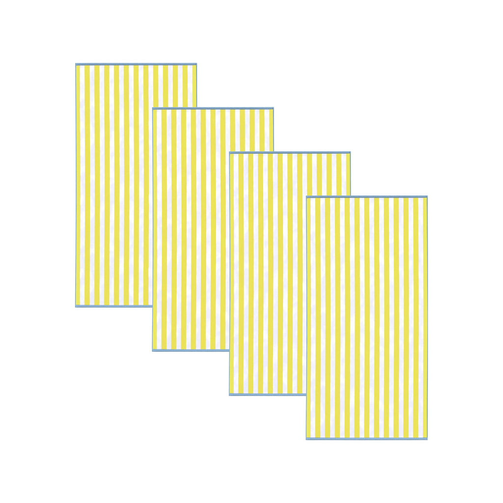Oversized Striped Border Cabana Beach Towel - Santa Cruz