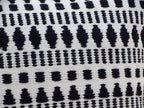 Black 22" X 22" Throw Pillow for couch with Tassels-Winter - Che Cose Belle