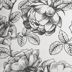 Black and White Floral Pillow in Emmaline - Che Cose Belle