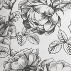 Black and White Floral Pillow in Emmaline - Che Cose Belle