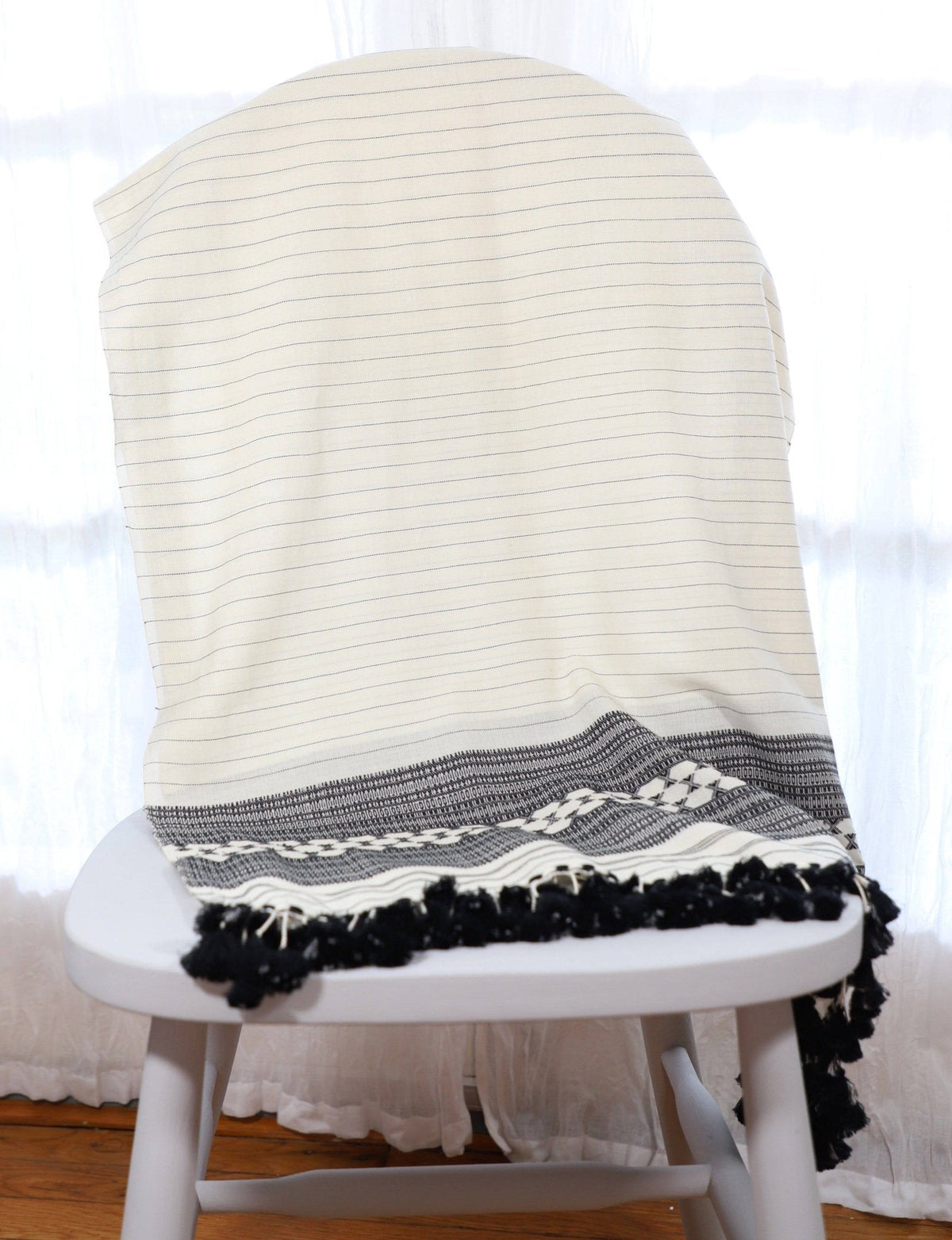 Black and White Kutch Scarf - Che Cose Belle
