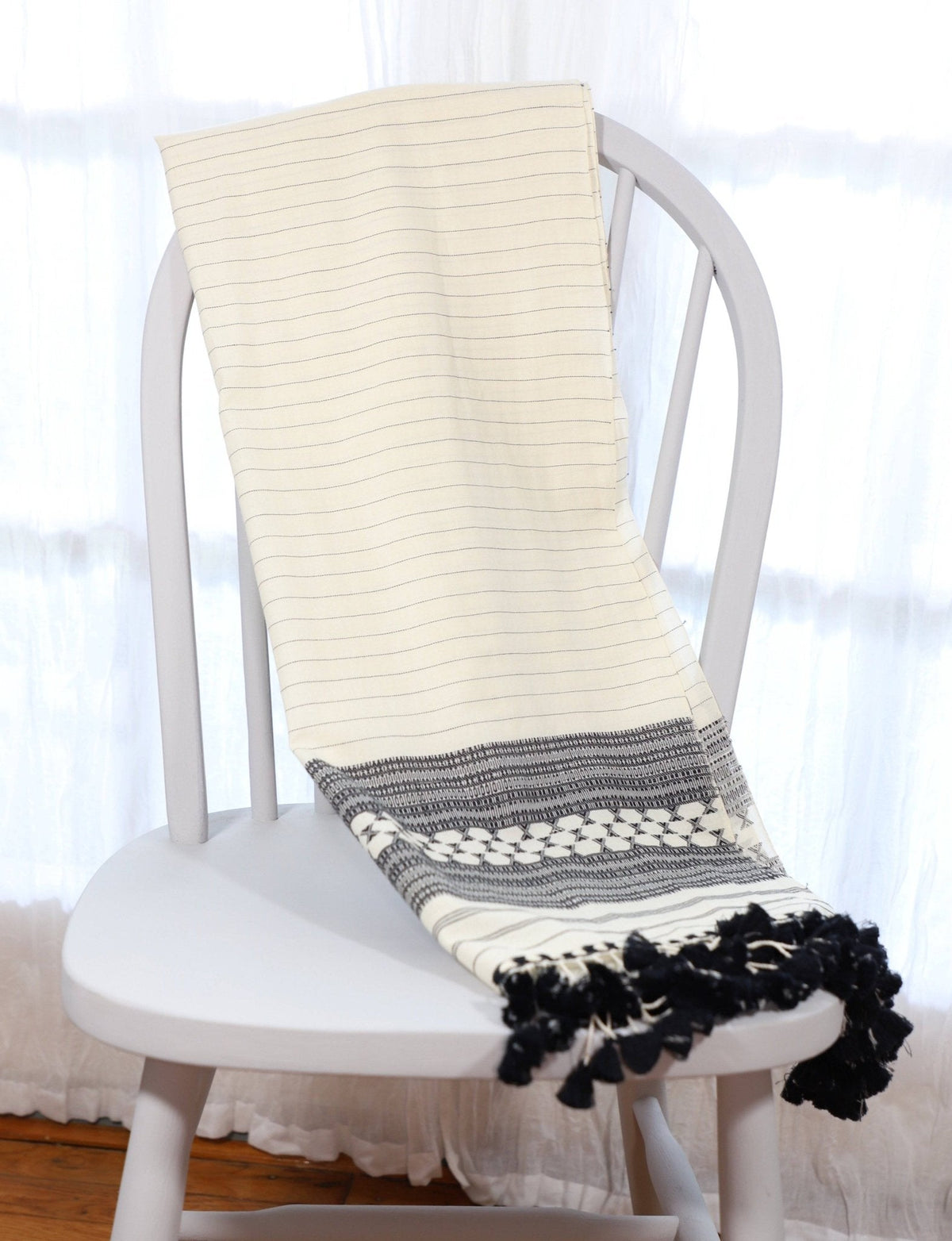 Black and White Kutch Scarf - Che Cose Belle