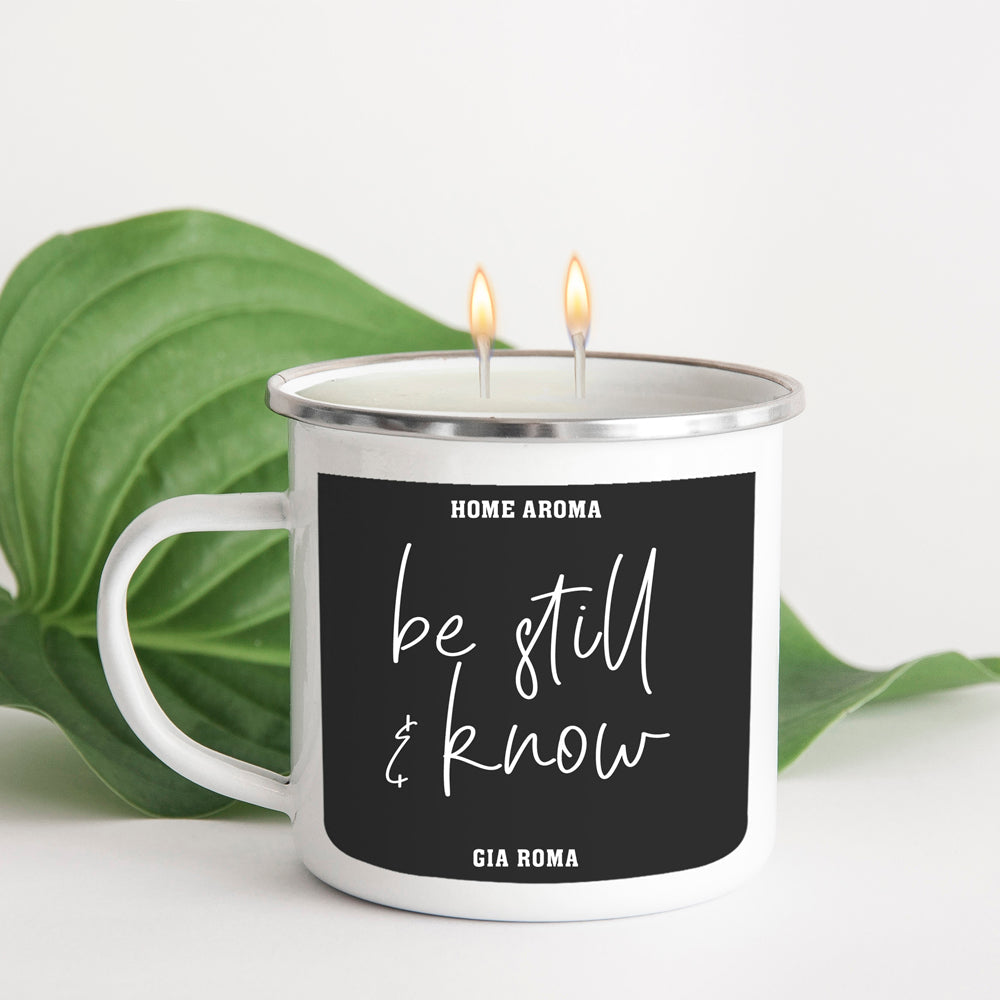 16oz Reusable Metal Candle Mug Scented Soy Candle Gift