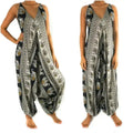 Black Elephant Boho Hippie Jumpsuit Rompers - Che Cose Belle