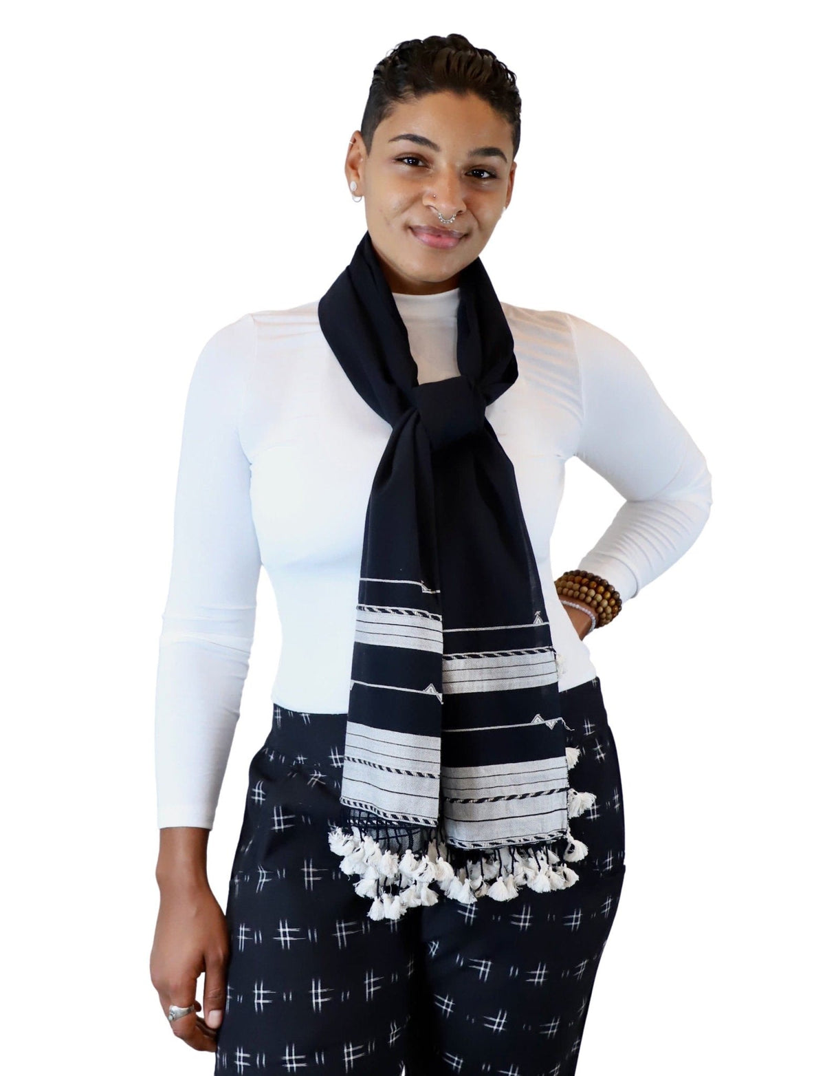 Black Kutch Scarf - Che Cose Belle