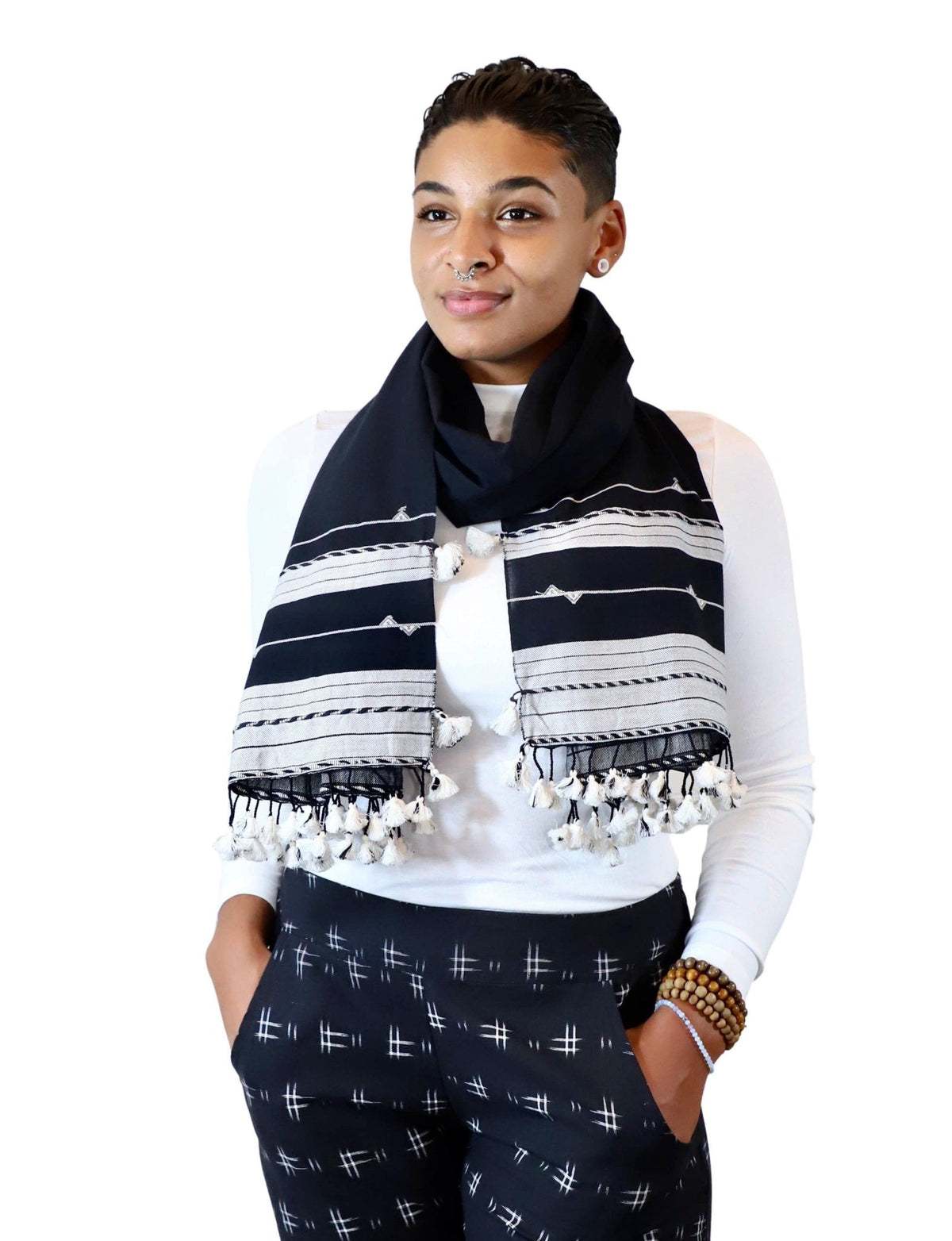 Black Kutch Scarf - Che Cose Belle