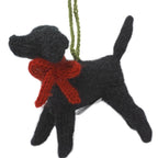Black Lab Hand Knit Christmas Ornament Arcadia Home - Che Cose Belle