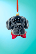 Black Labrador Polish Glass Ornament - Che Cose Belle
