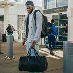 Black Leather Duffle Bag - Che Cose Belle