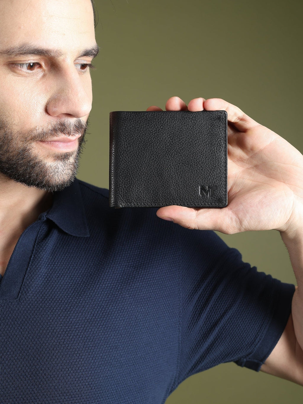 Black Minimal Contrast Wallet - Che Cose Belle