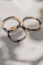 Black Motif Rattan Bangle - Che Cose Belle
