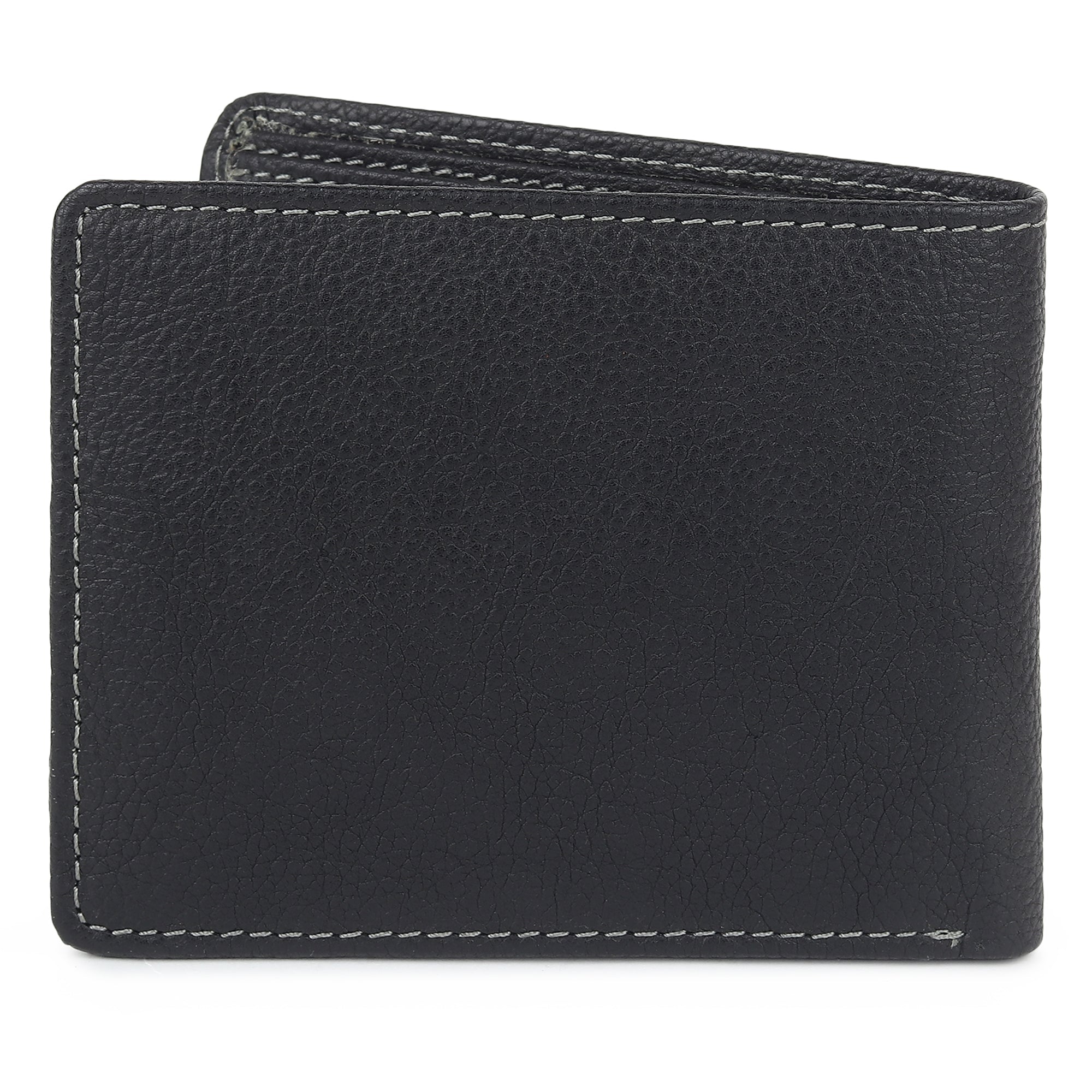 Black Textured Leather Mens Wallet - Che Cose Belle